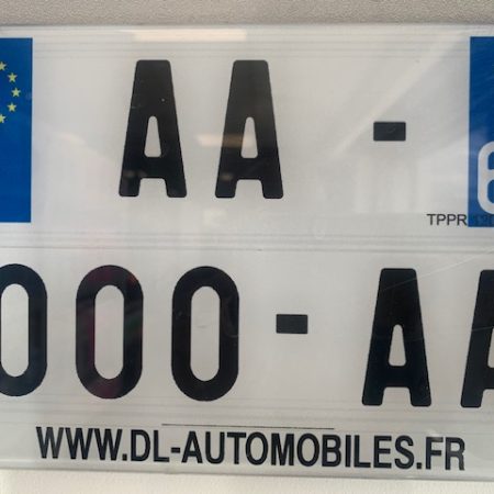 Plaque d'immatriculation de moto